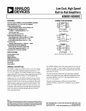 DataSheet AD8092 pdf